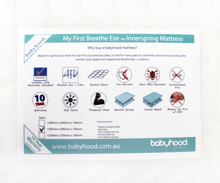 My First Breathe Eze Innerspring Mattress