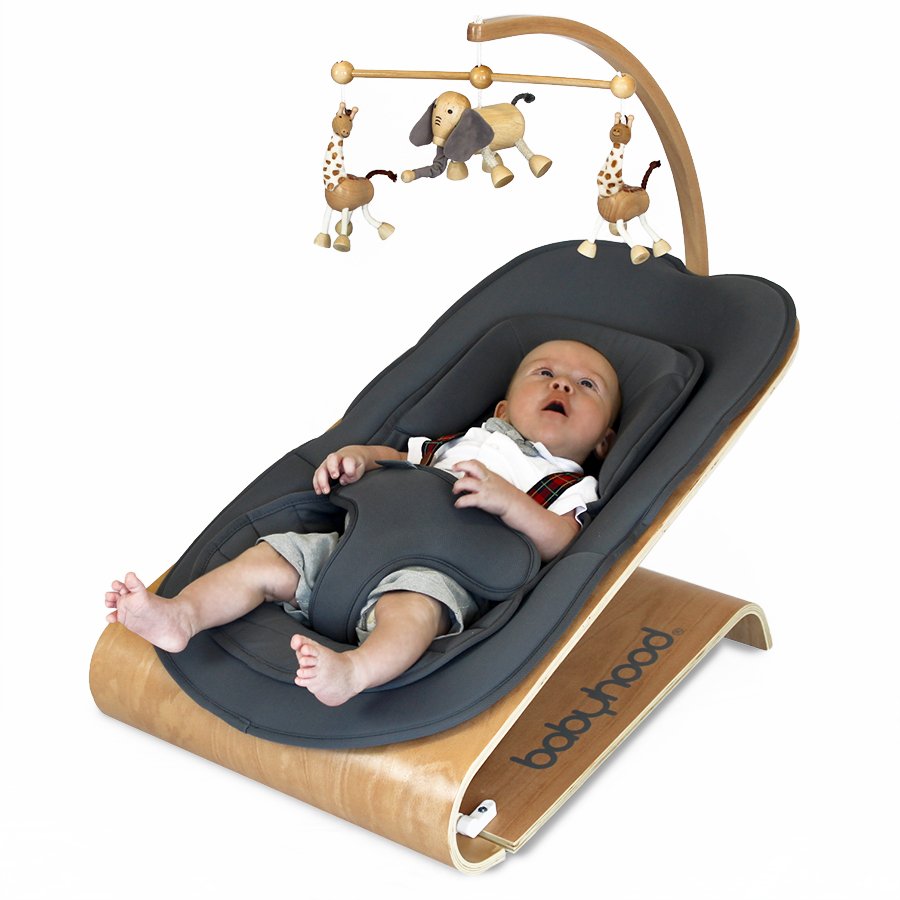 wooden baby rocker seat