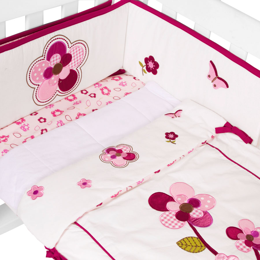 Co Sleeper Cradle Air & Bonus Raspberry Garden Cradle Quilt Set - babyhood