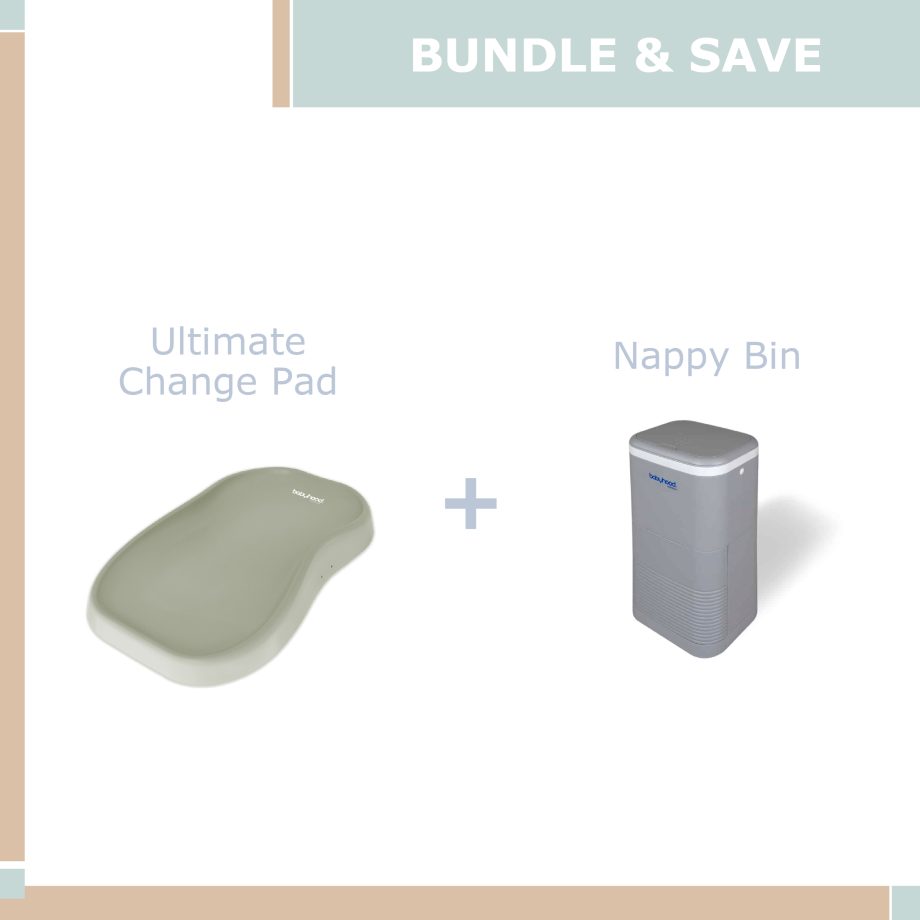 Ultimate Change Pad Olive Bundle & Save - Nappy Bin