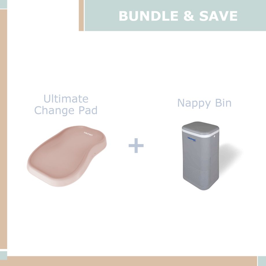 Ultimate Change Pad Blush Bundle & Save - Nappy Bin