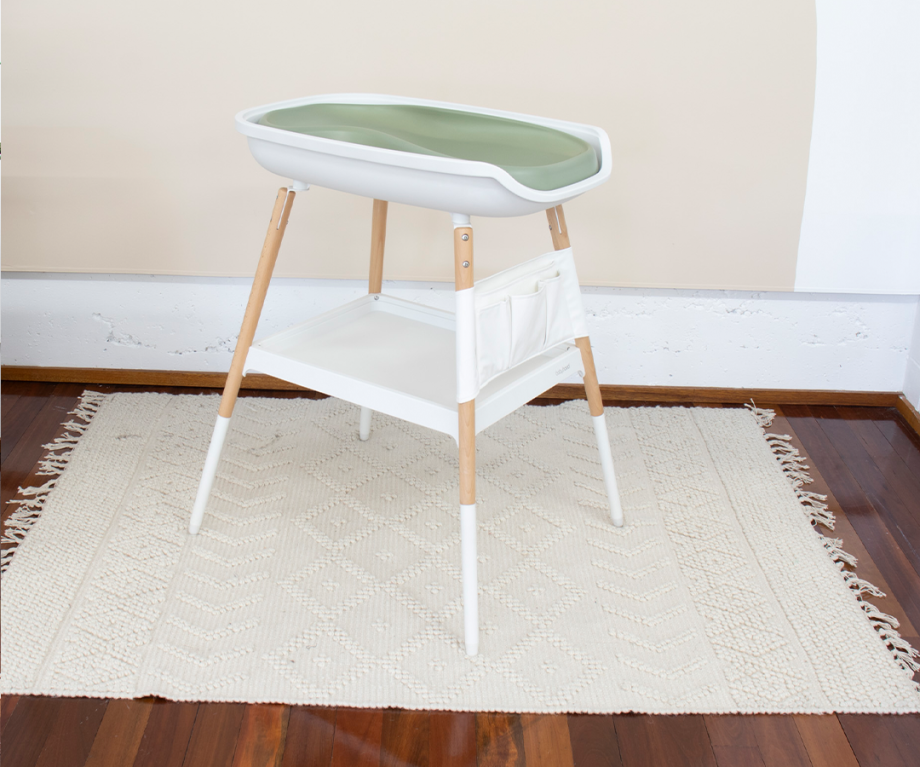 Scandi Change Table and Ultimate Change Pad Olive